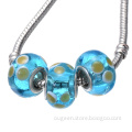 coloured glaze bead jewelry 2016 women light blue bead bracelet wholesale